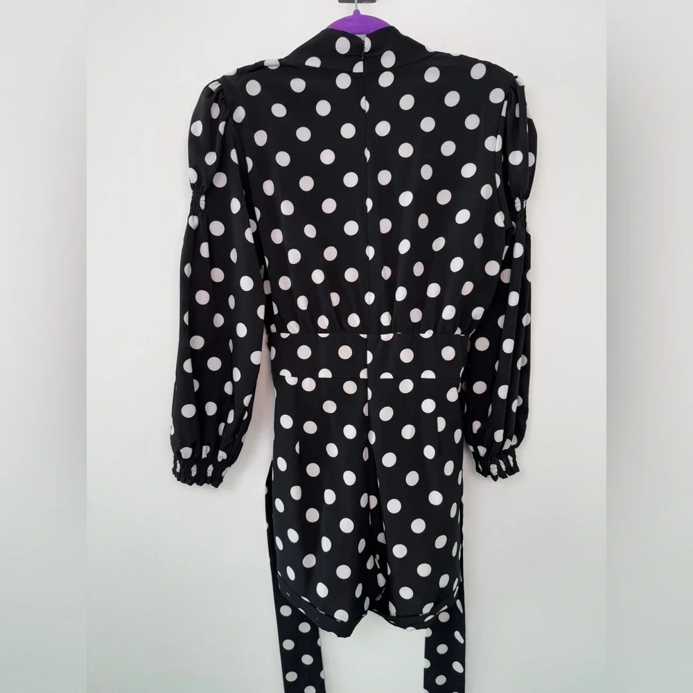 Black and White Polka Dot romper - Picture 6 of 8
